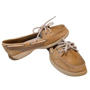Sperry Top-Sider 6M Boat Shoes Leather Tan Casual Lace Up Deck Shoes‎ 9773581